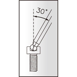 GER. INBUSSLEUTEL LIFU HAAKS M8X21 BOLK O.A.STANDAARDS