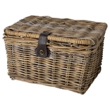 Rieten Mand Large naturel met klep