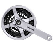 Crankstel Shimano FC-TY501 6/7/8 speed 170mm 42x34x24T met kettingscherm - zilver