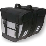 TAS BASIL DUBBEL TOUR SCHUIN ZWART/ZILVER 26LITER