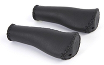 Velo handvat leer ergo 127/127mm, zwart (paar)