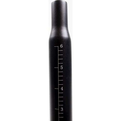 Cortina zadelpen 30.4x350 met gleuf zwart