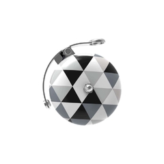 UP Retro bel 60mm Driehoek zwart/wit