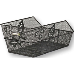 Basil mand cento flower zwart schooltasmand