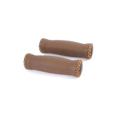 Velo handvat leer 127/127mm, donkerbruin (paar)