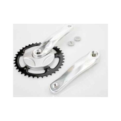 Crankstel 38t 152st  alu zilver m/disc