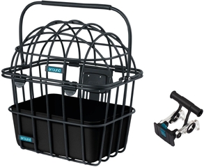 AROUND Dierenmand Voorop Fiets Luna (LxBxH): 30x38x43cm Compleet met stuur bevestiging
