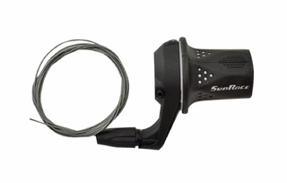 VERSTELLER TWIST RECHTS SUNRACE 7 SPEED GRIJS -WIT SHIMANO COMPATIBLE