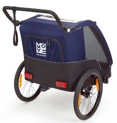 Polisport trailer incl. stroller kit grijs/blauw