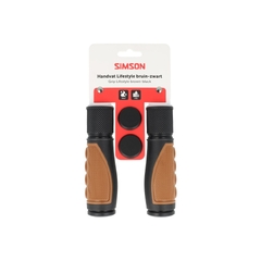 Simson handvatset Lifestyle middenbruin/zwart