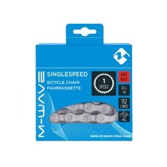 Fietsketting M-Wave single speed / naafversnelling anti-roest - 112 schakels