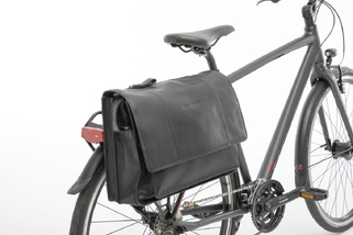 New Looxs Fellini 18L laptop leer enkele tas afneemb. zwart