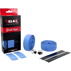 Velox Pelten stuurlint kurk blauw (per set)