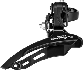 Voorderailleur 6/7 speed Shimano Tourney TZ FD-TZ510 - down swing - lage klem &oslash;28,6 mm - 48T