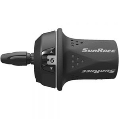 VERSTELLER TWIST RECHTS SUNRACE 6 SPEED GRIJS -WIT SHIMANO COMPATIBLE