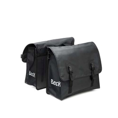 Beck Classic Dubbele Fietstas Bisonyl Mat Zwart 46L